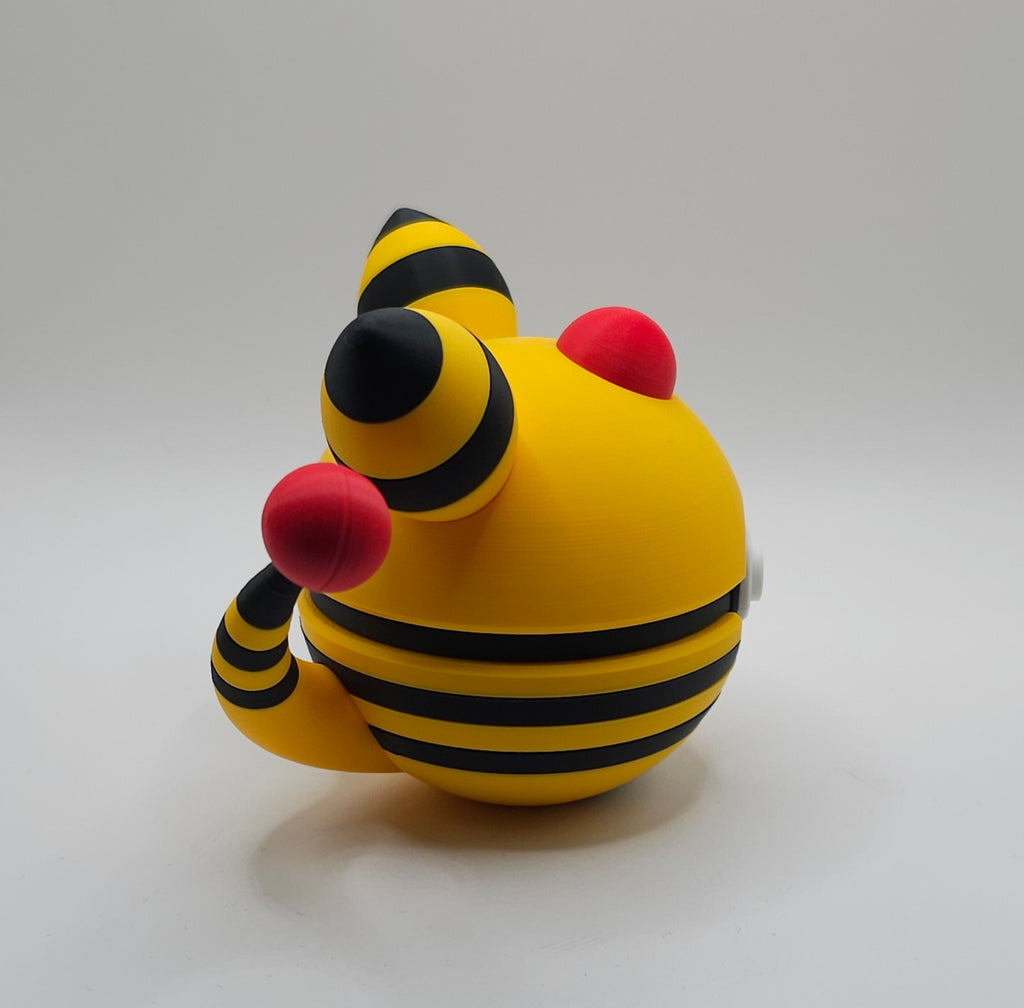 Pokemon Character Design- 3D Printed Pokeball- Ampharos - Unique Display Collectible