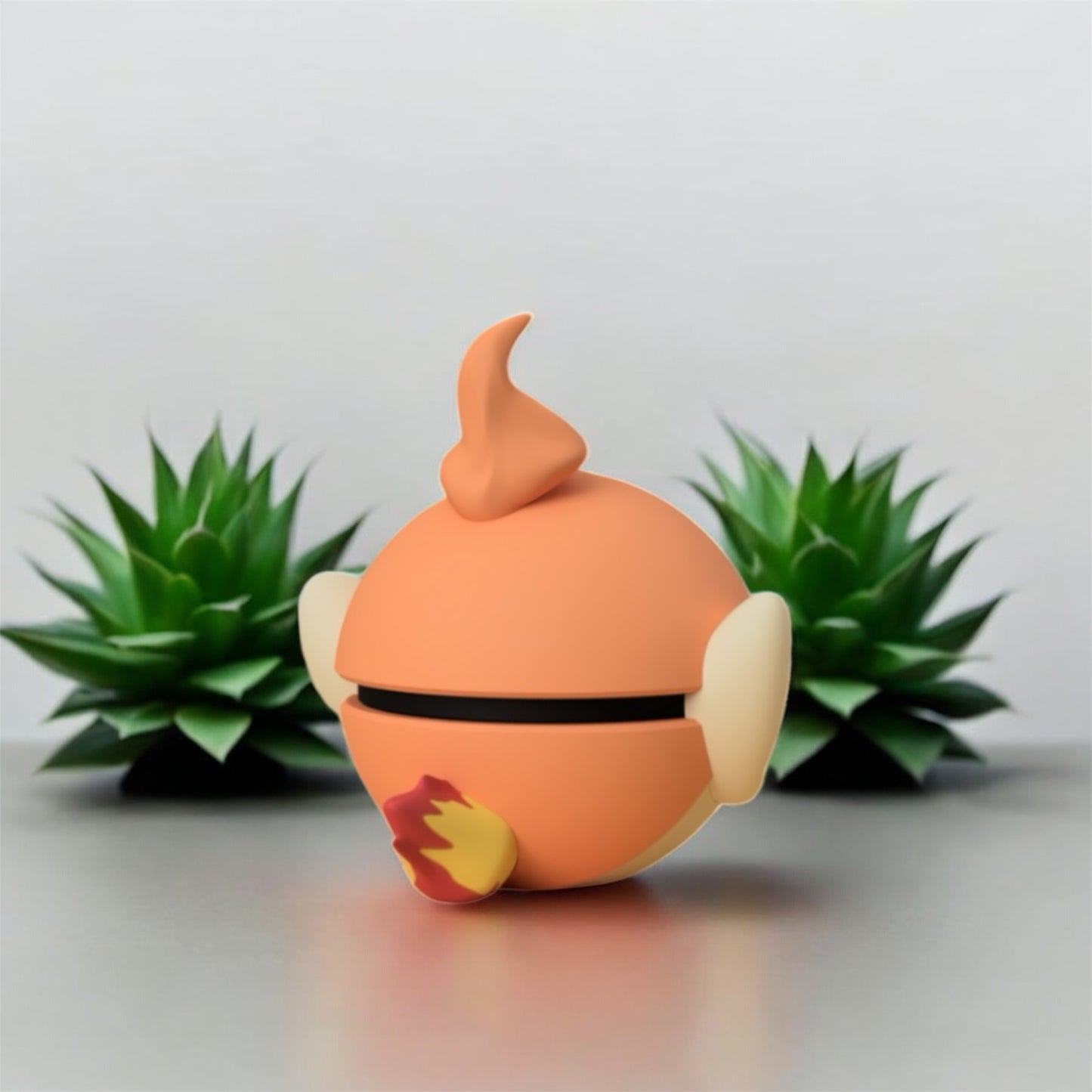 Pokemon Character Design- 3D Printed Pokeball- Chimchar- Unique Display Collectible