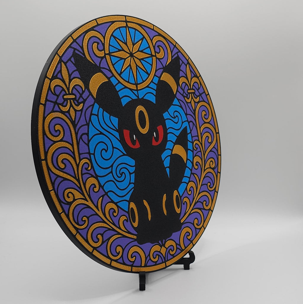 Eeveelutions Stained Glass Inspired- 3D Printed Wall/Door Decor