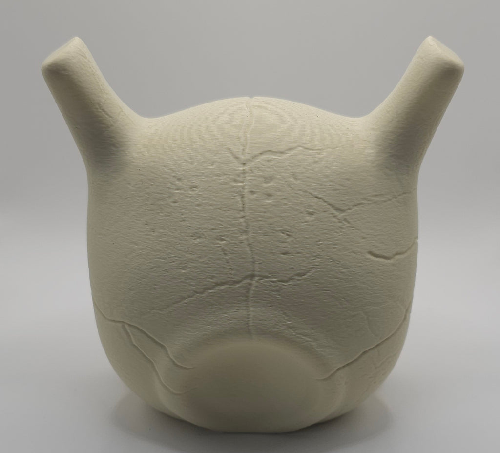 Mewtwo Skull- 3D Printed Pokemon Inspired Display Figure- Unique Fan Art Collectible