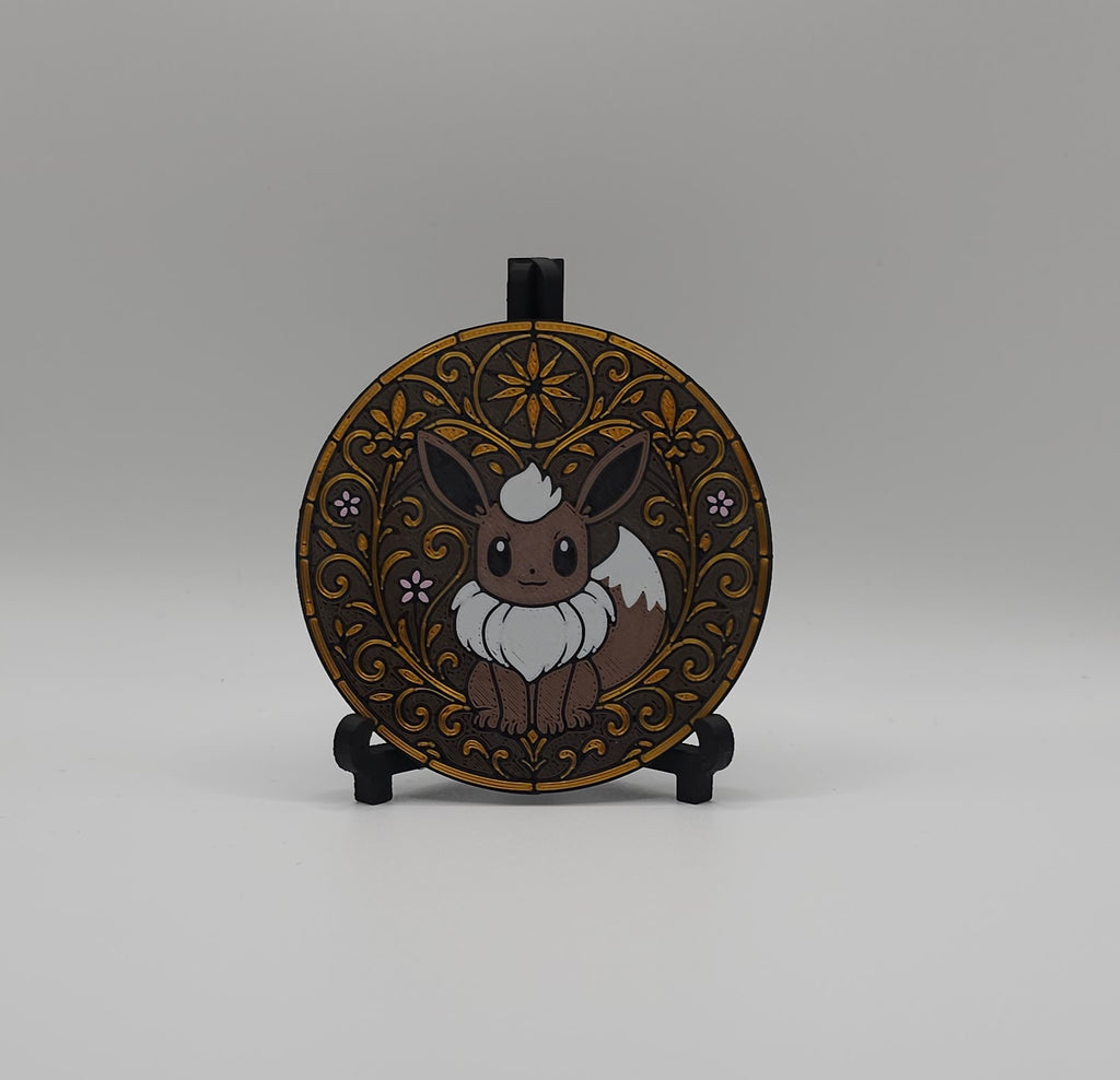 Eevee & Eeveelutions Coaster Set with Holder