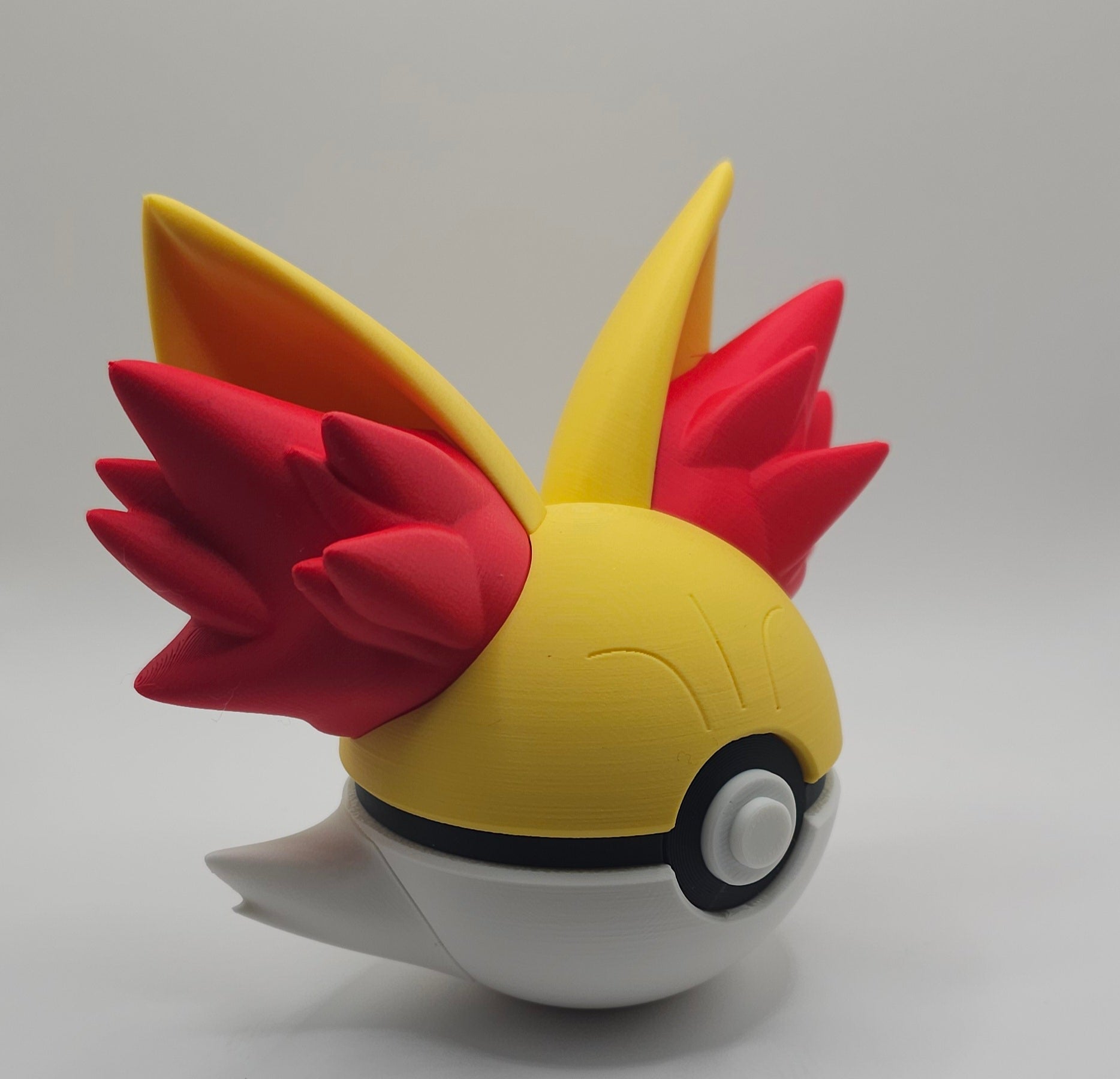 Pokemon Character Design- 3D Printed Pokeball- Fennekin- Unique Display Collectible