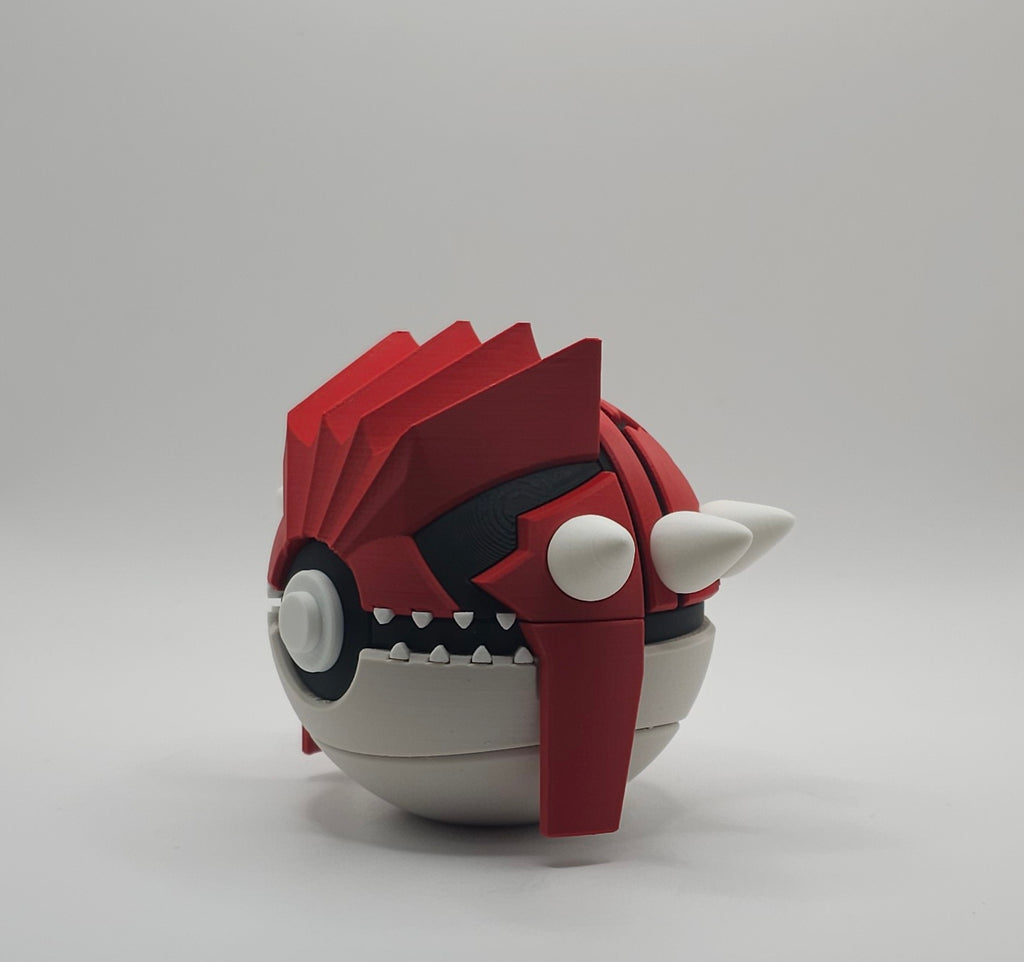Pokemon Character Design 3D Printed Pokeball - Groudon - Unique Display Collectible