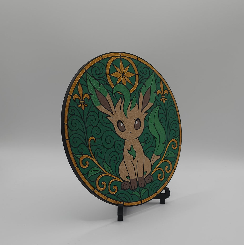Eeveelutions Stained Glass Inspired- 3D Printed Wall/Door Decor