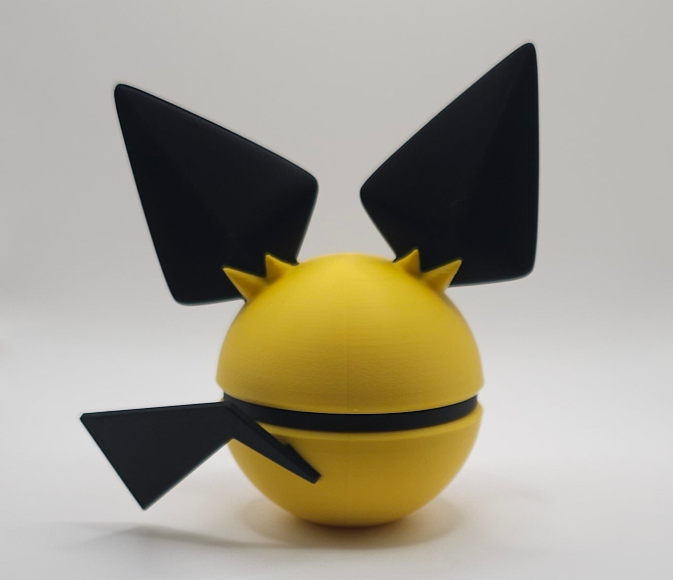 Pokemon Character Design- 3D Printed Pokeball- Pichu- Unique Display Collectible