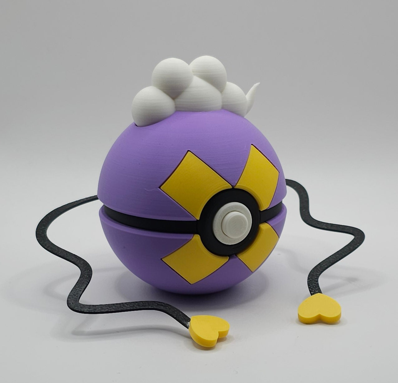 Pokemon Character Design- 3D Printed Pokeball- Drifloon - Unique Display Collectible