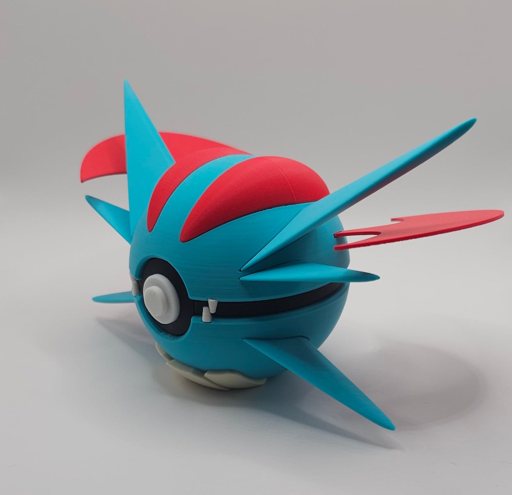 Pokemon Character Design- 3D Printed Pokeball- Salamence- Unique Display Collectible