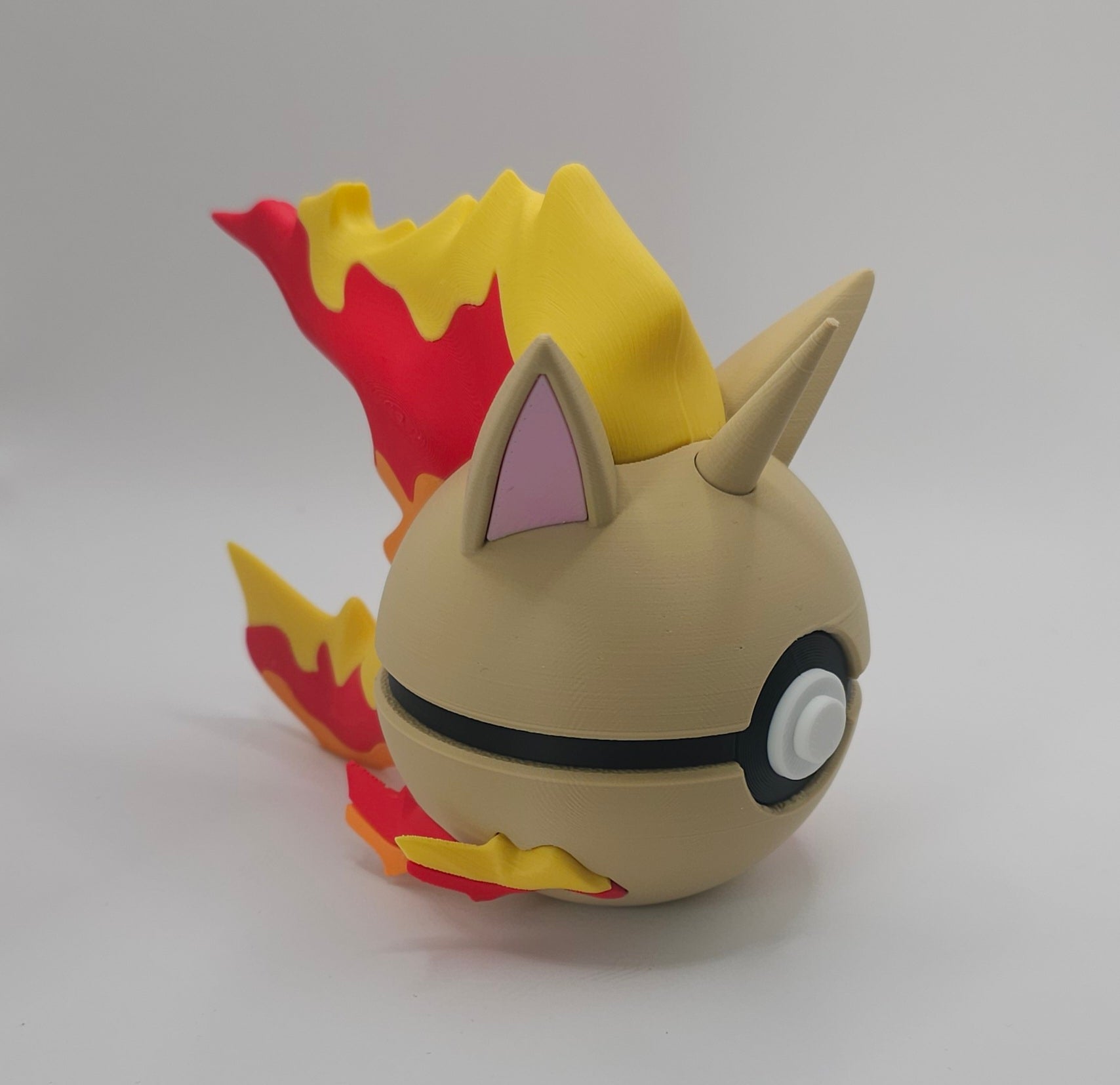 Pokemon Character Design- 3D Printed Pokeball- Rapidash- Unique Display Collectible