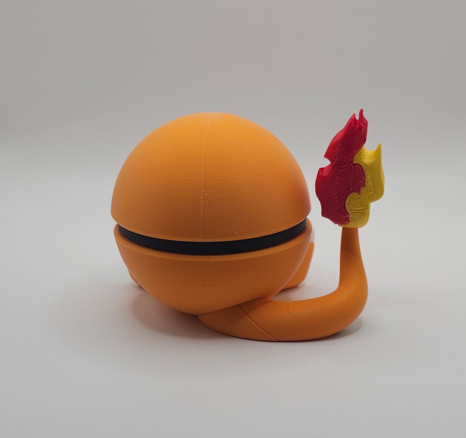 Pokemon Character Design- 3D Printed Pokeball- Charmander- Unique Display Collectible