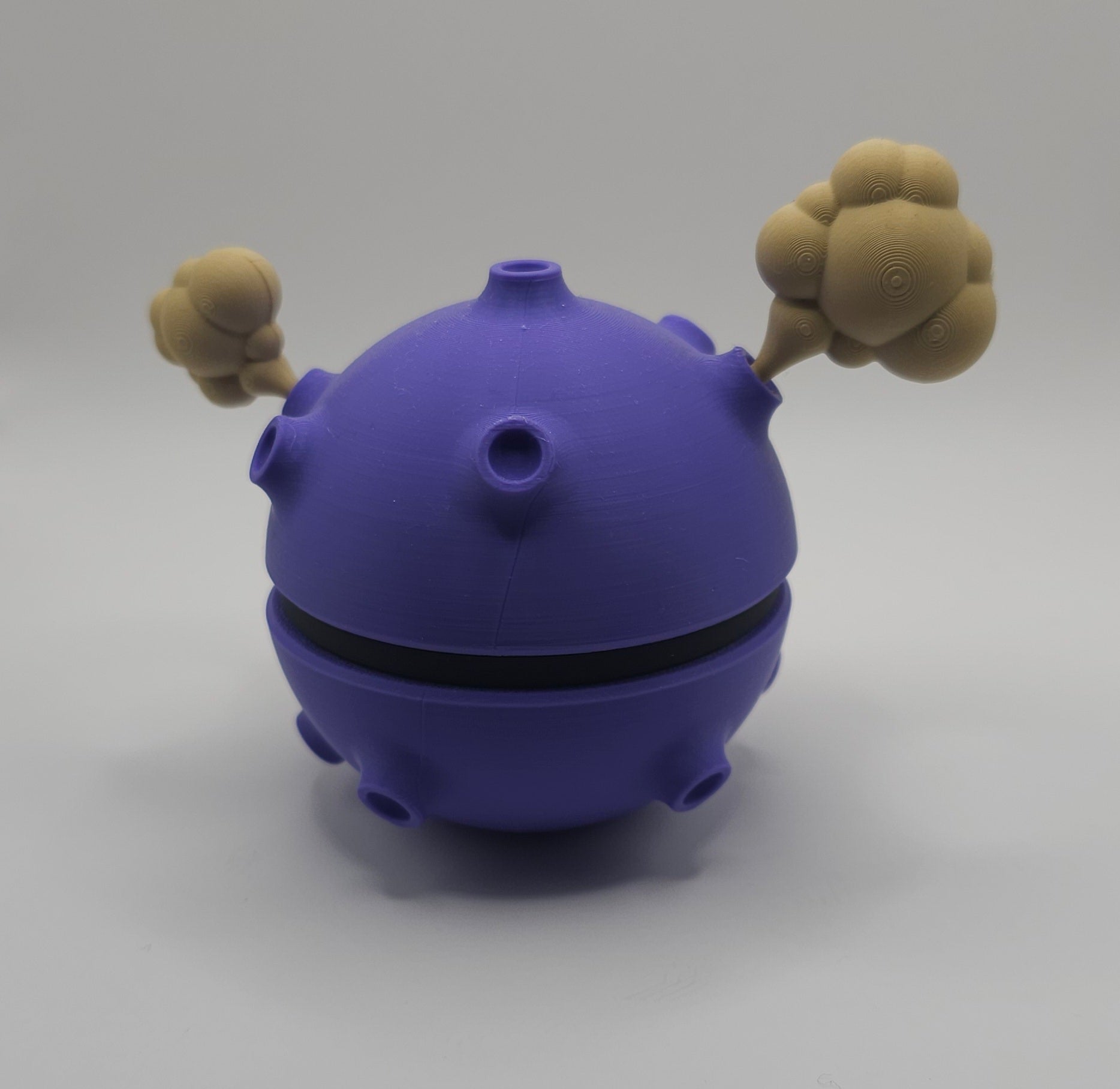 Pokemon Character Design - 3D Printed Pokeball - Koffing - Unique Display Collectible