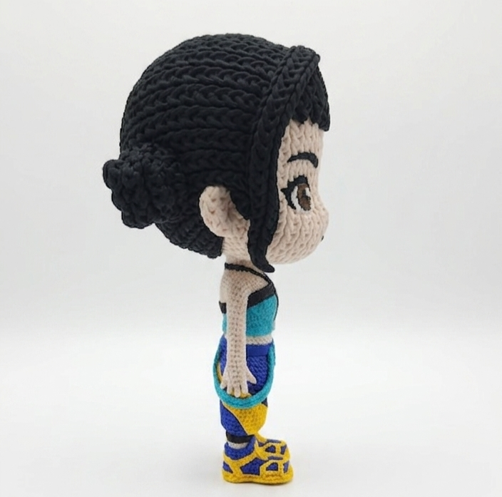 Knitted Design- 3D Printed K-Pop Demon Hunter Figures- Unique Display Collectible