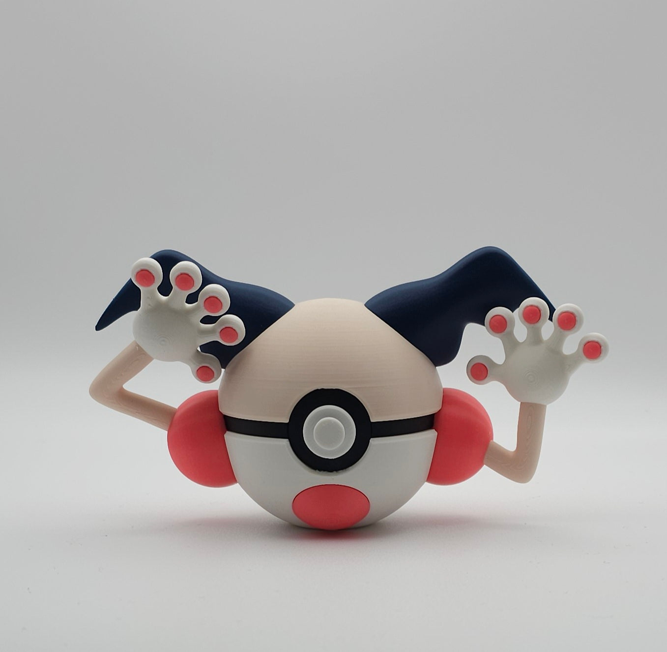 Pokemon Character Design- 3D Printed Pokeball- Mr Mime- Unique Display Collectible