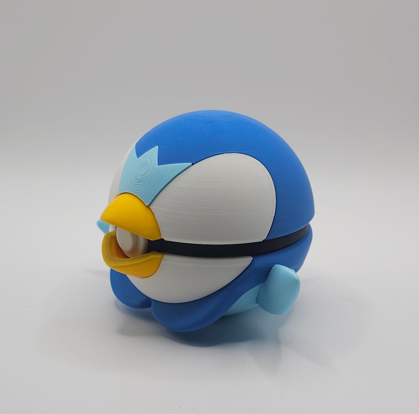 Pokemon Character Design - 3D Printed Pokeball - Piplup - Unique Display Collectible