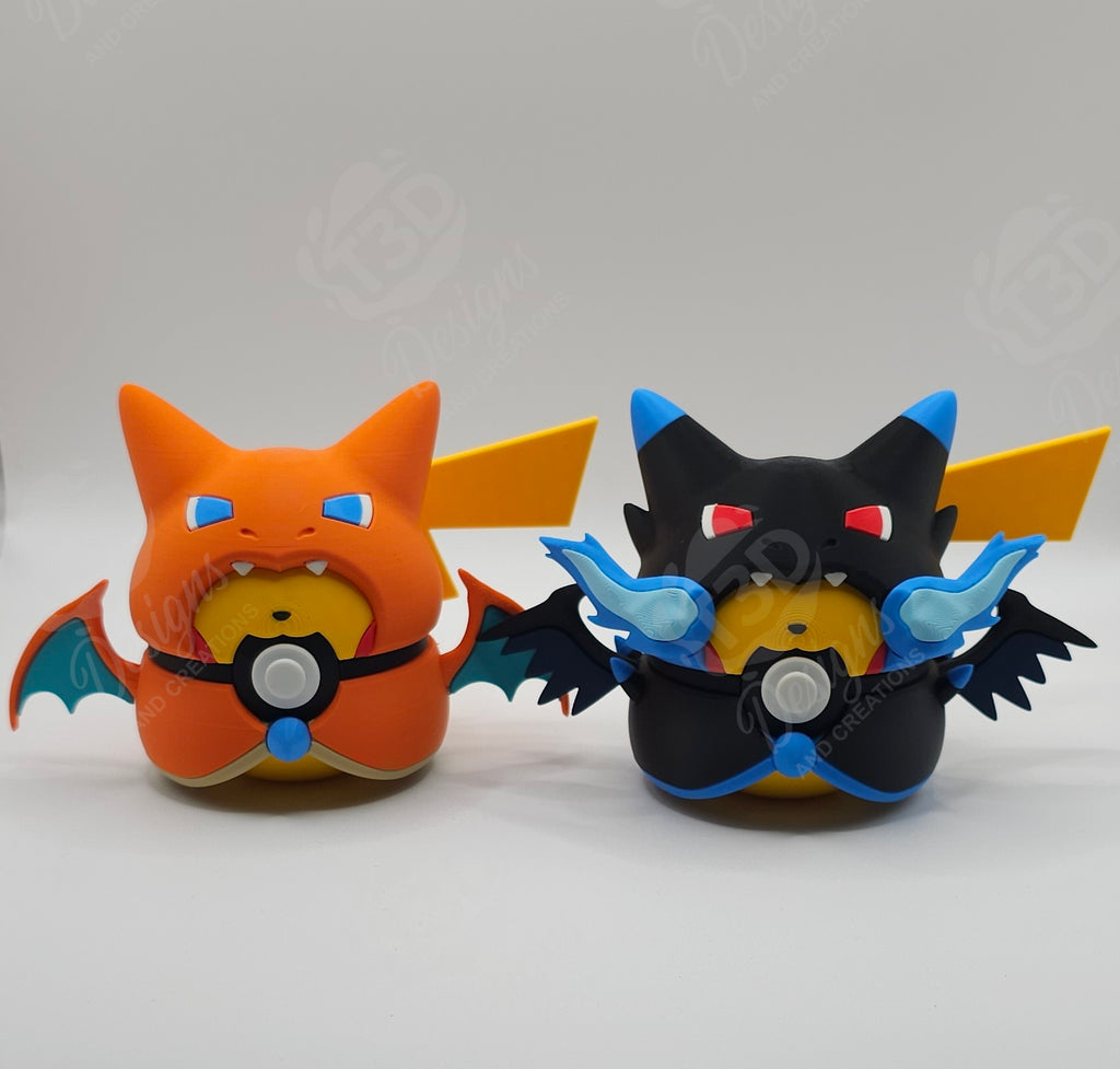 Poncho Pikachu - Charizard