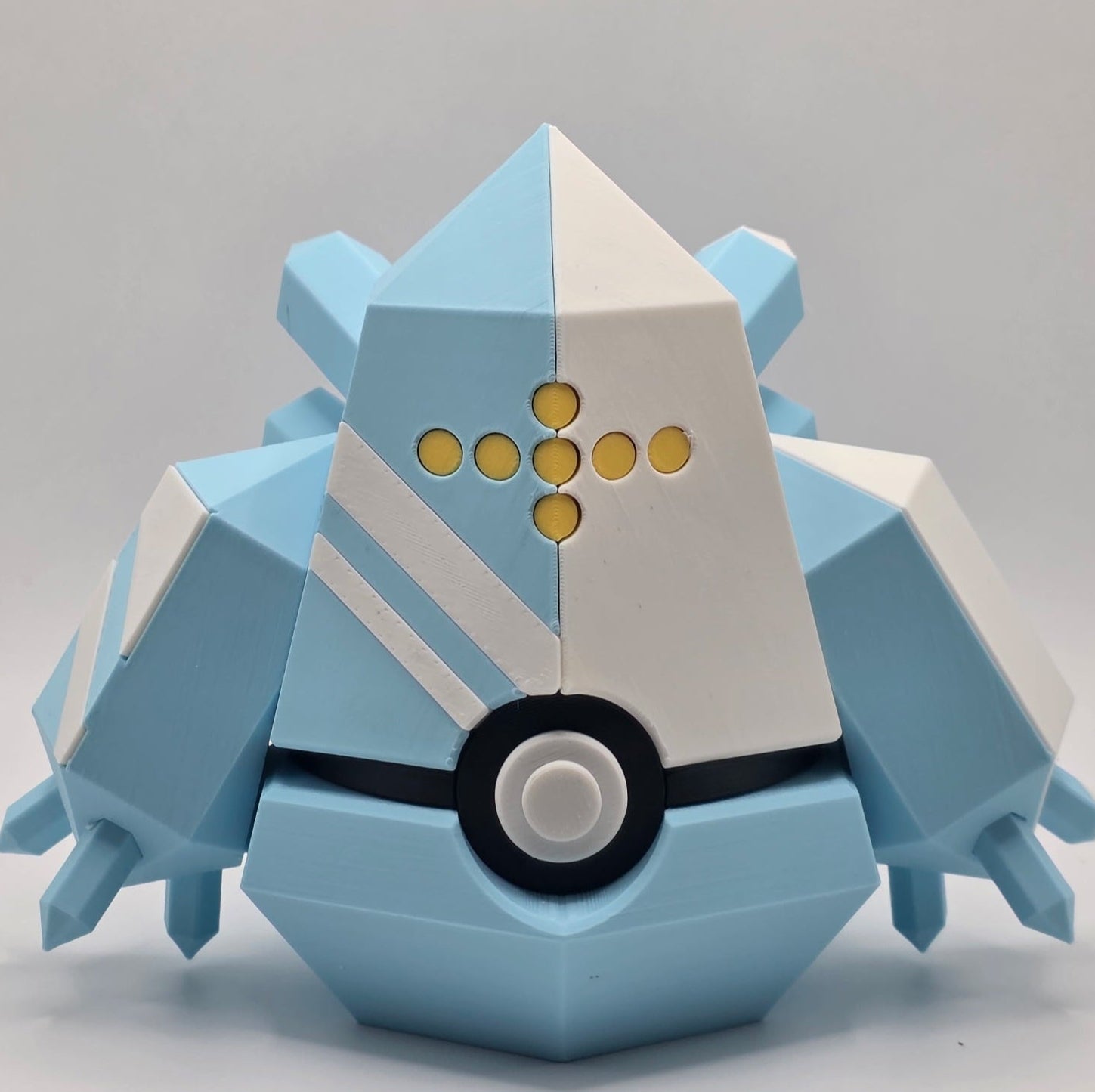 Pokemon Character Design- 3D Printed Pokeball- Regice- Unique Display Fan Art Collectible