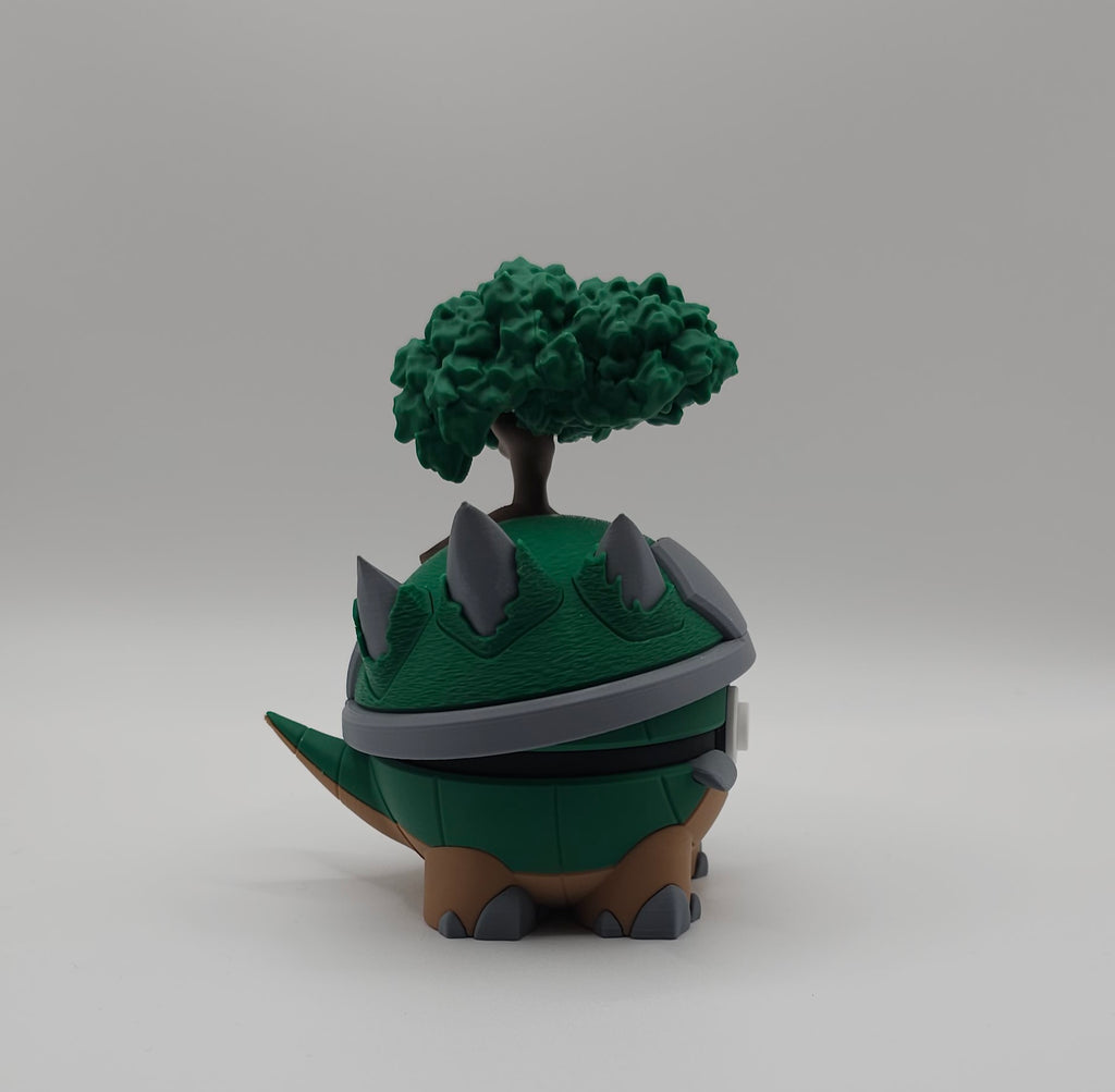 Pokemon Character Design- 3D Printed Pokeball- Torterra- Unique Display Collectible