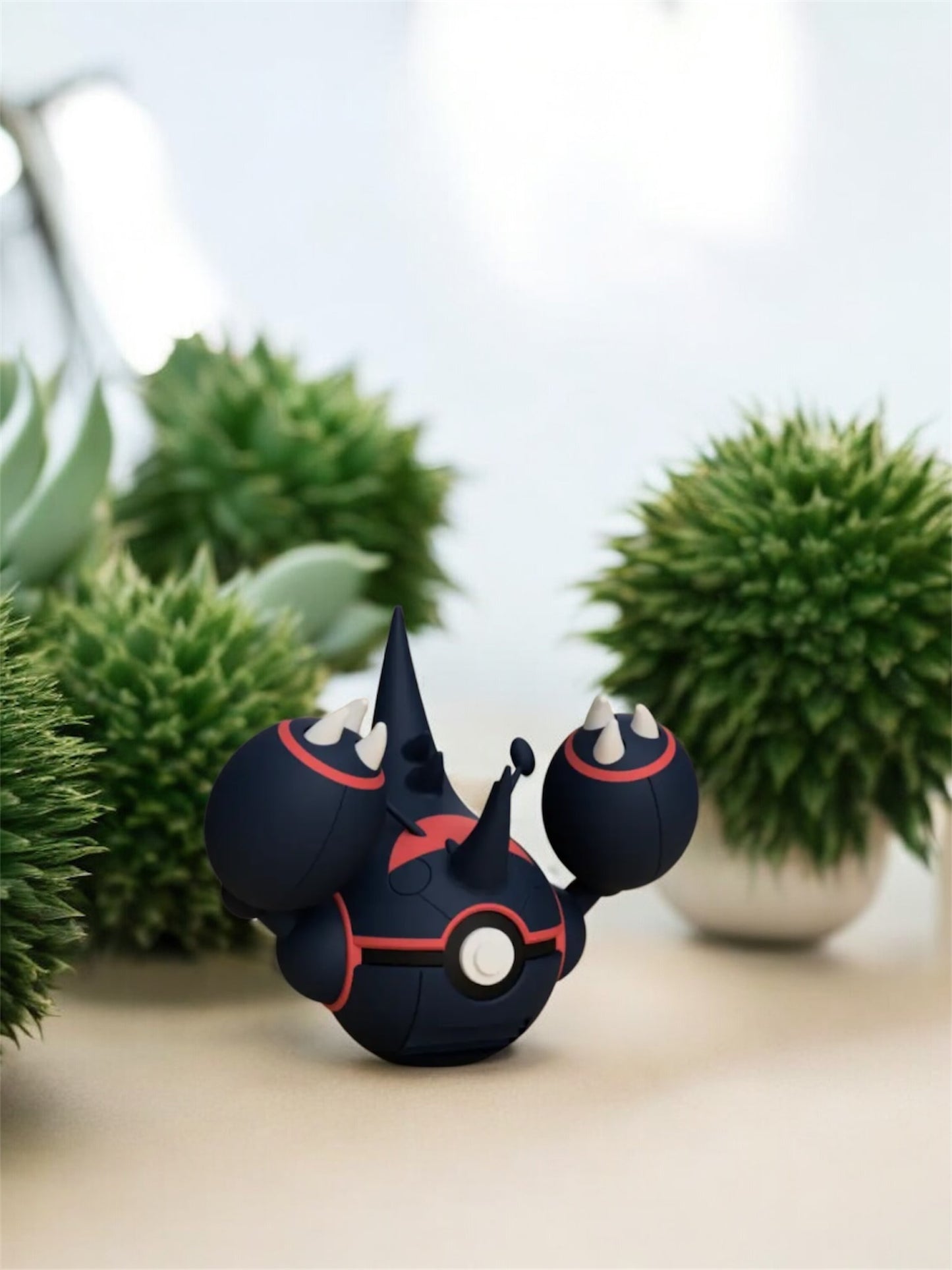 Pokemon Character Design- 3D Printed Pokeball- Mega Heracross- Unique Display Collectible