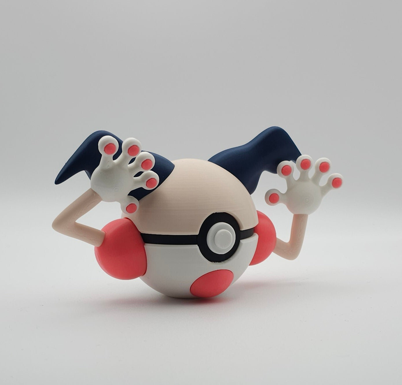 Pokemon Character Design- 3D Printed Pokeball- Mr Mime- Unique Display Collectible