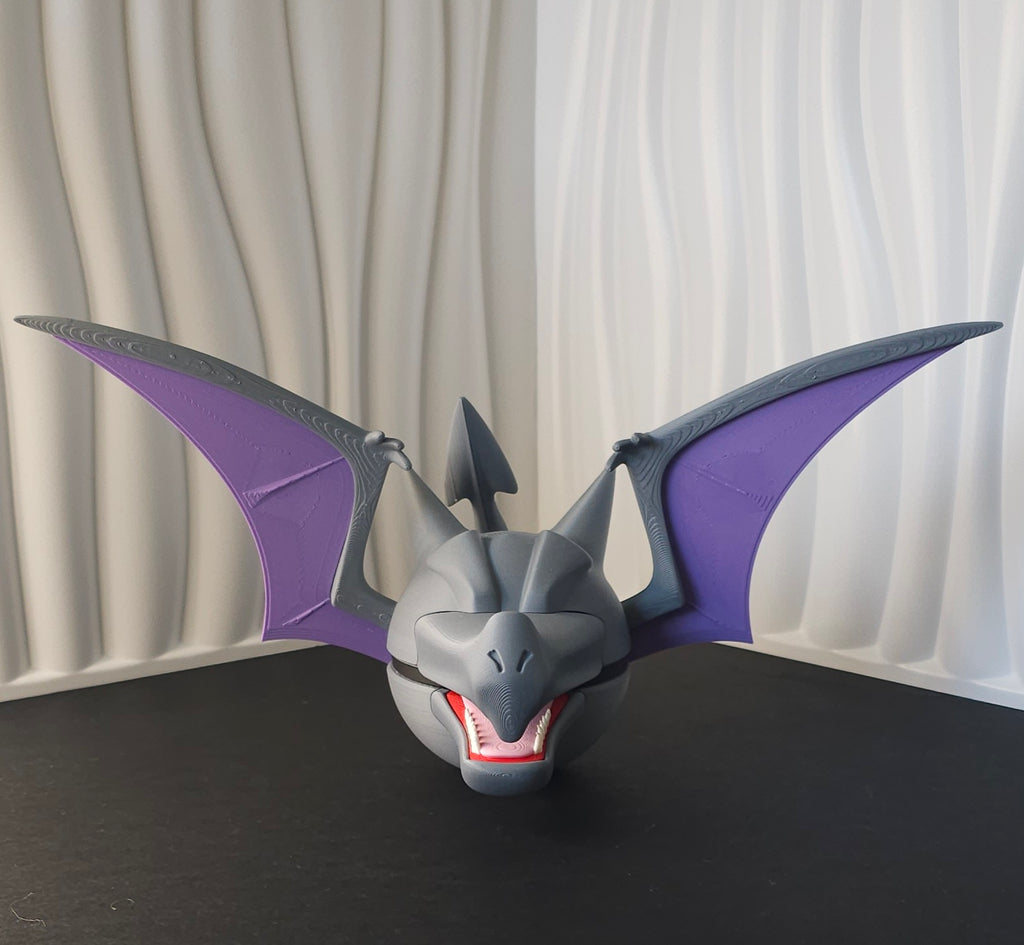 Pokemon Character Design- 3D Printed Pokeball- Aerodactyl- Unique Display Collectible
