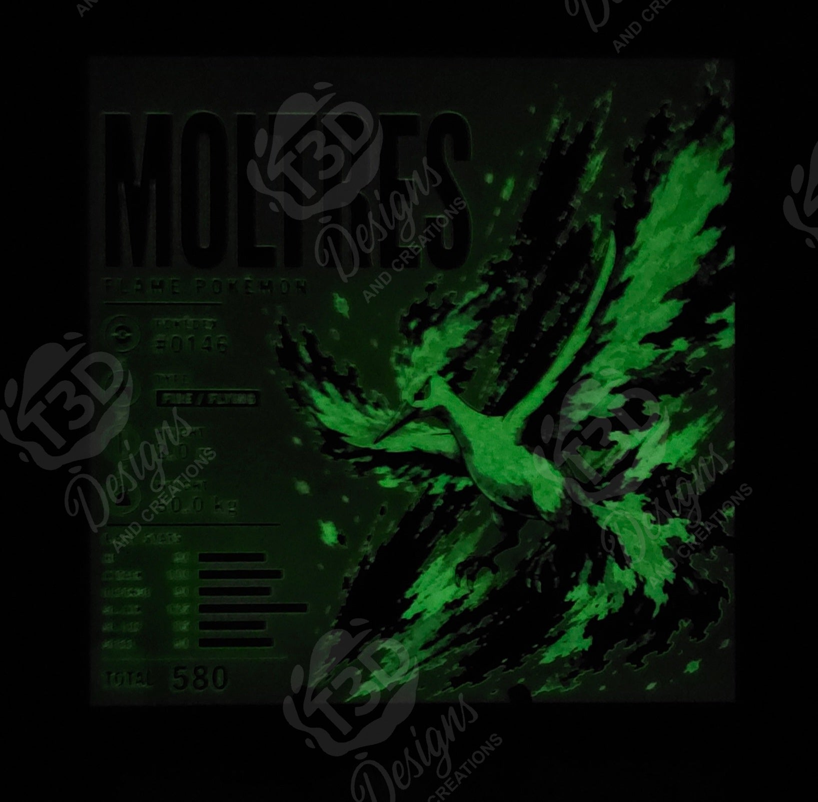 Pokemon Hueforge (Glow In The Dark)