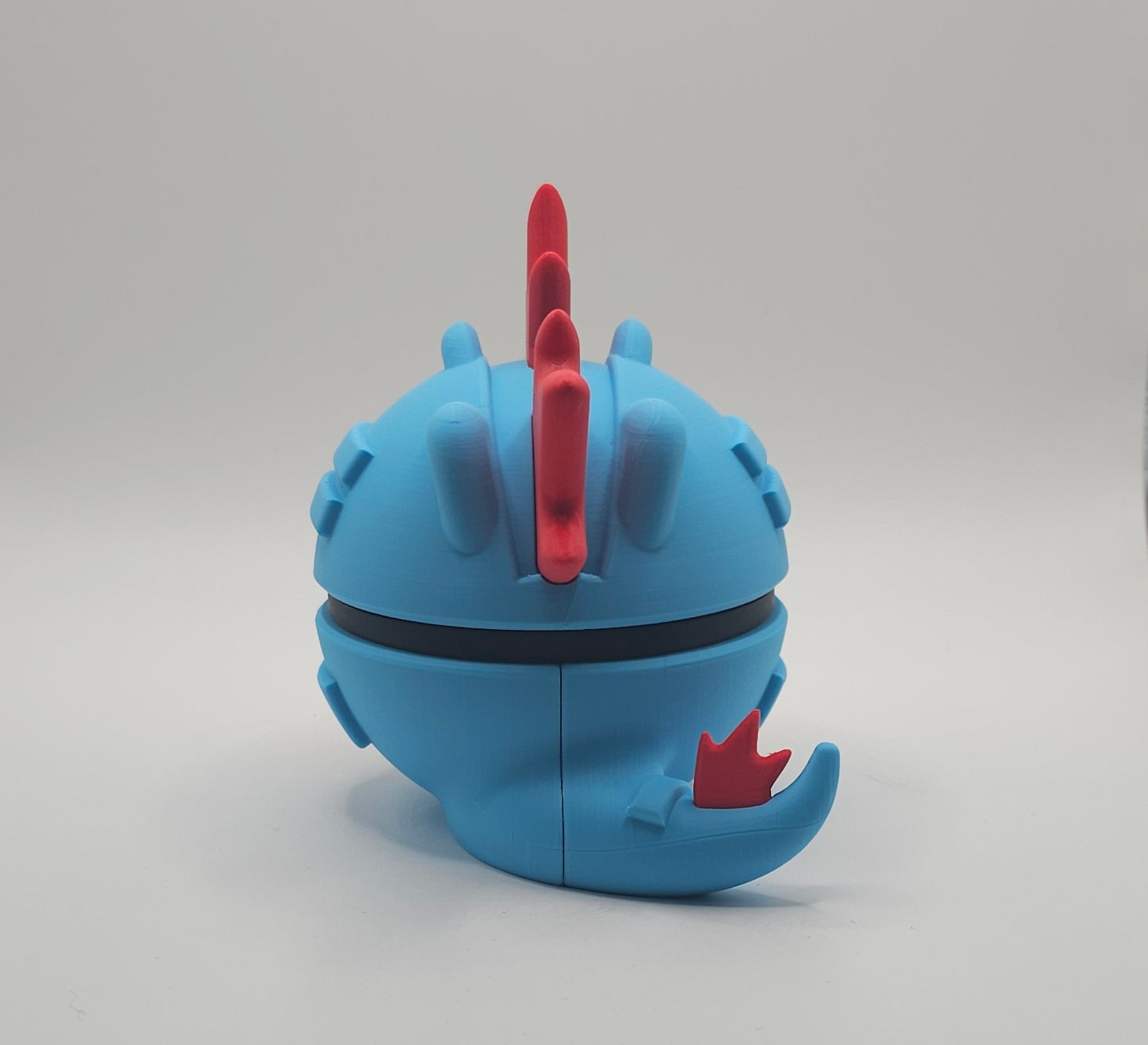Pokemon Character Design- 3D Printed Pokeball- Feraligatr- Unique Display Collectible