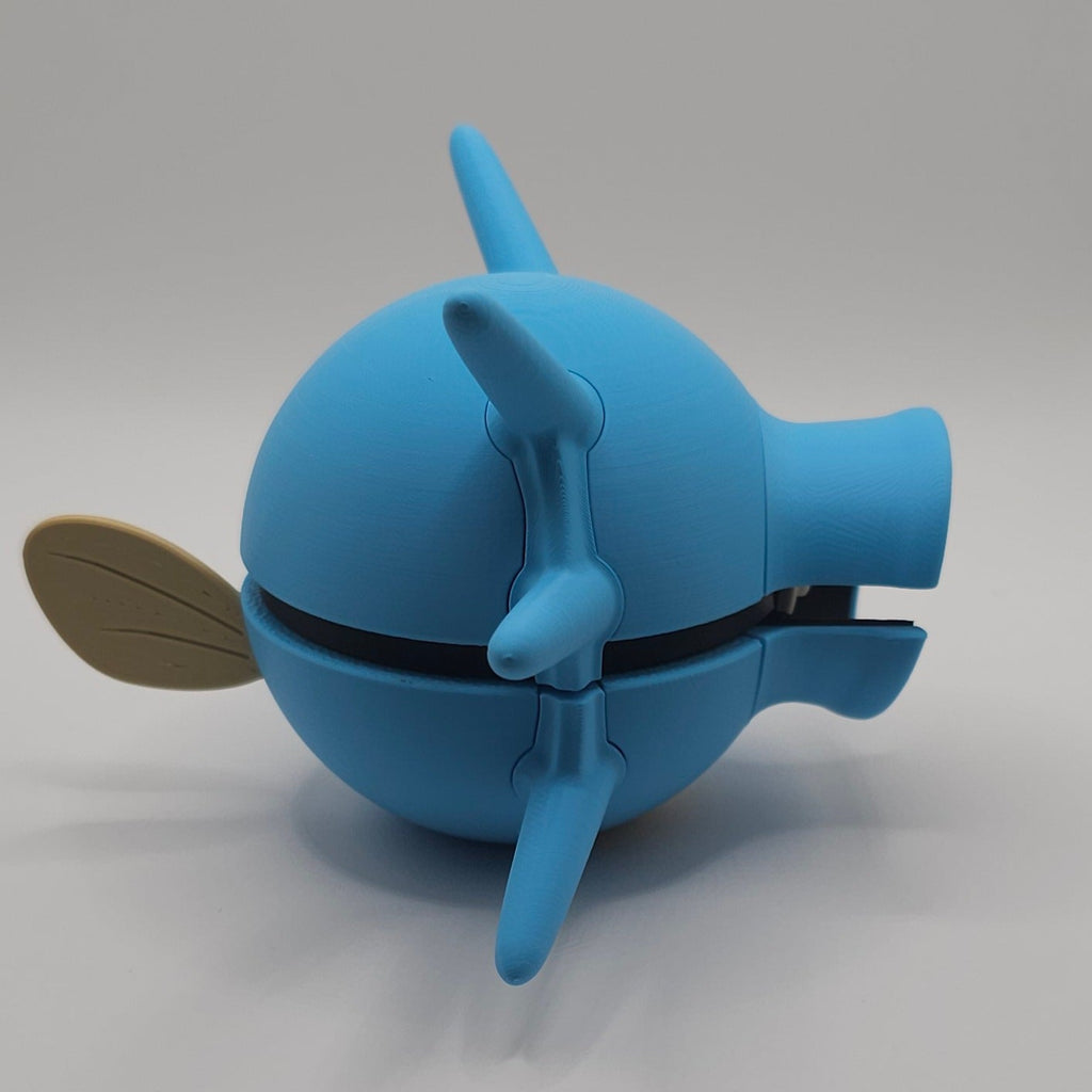 Pokemon Character Design- 3D Printed Pokeball- Horsea- Unique Display Fan Art Collectible