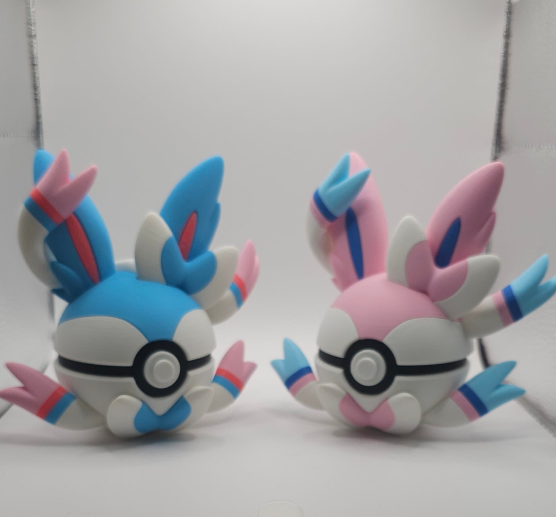 Sylveon Character Design- 3D Printed Display Ball- Unique Display Collectible