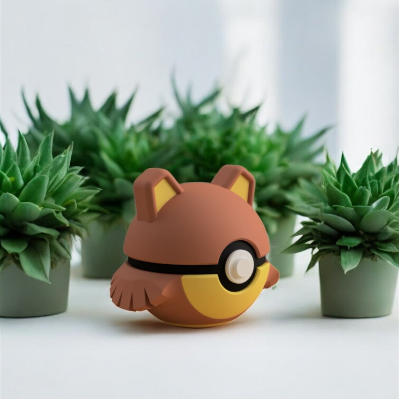 Pokemon Character Design- 3D Printed Pokeball- Ursaring- Unique Display Collectible