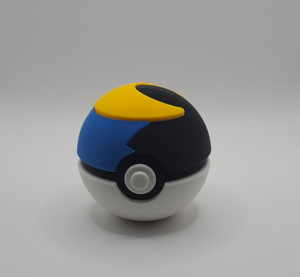 Pokemon 3D Printed Pokeball- Moon Ball Design- Unique Fan Art Collectible