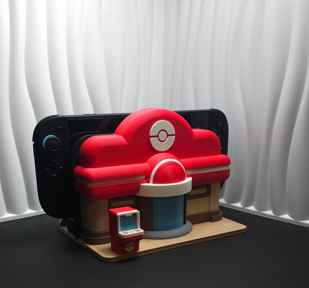 Pokopia Switch Dock- 3D Printed- Unique Display Fan Art Collectible
