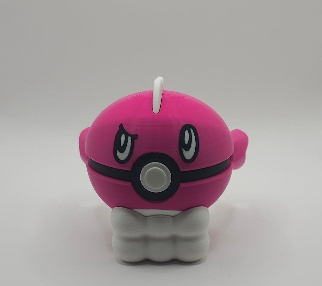 Pokemon Character Design- 3D Printed Pokeball- Tatsugiri- Unique Display Collectible