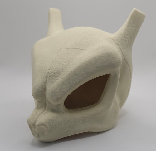Mewtwo Skull- 3D Printed Pokemon Inspired Display Figure- Unique Fan Art Collectible