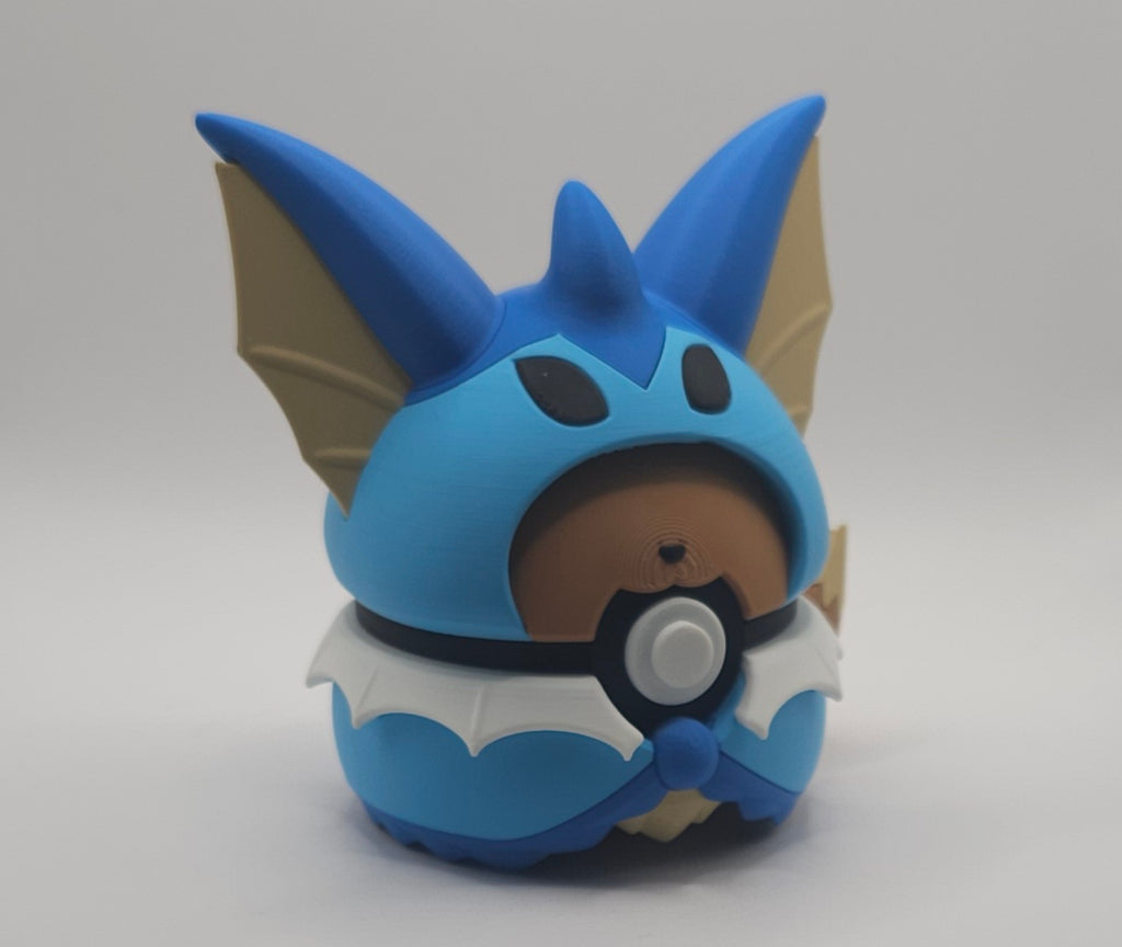Pokemon Eeveelutions Poncho Design- 3D Printed Pokeball- Unique Display Fan Art Collectible