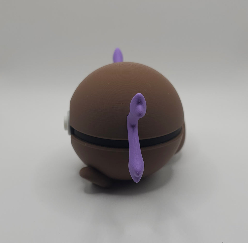 Pokemon Character Design- 3D Printed Pokeball- Paldean Wooper- Unique Display Collectible