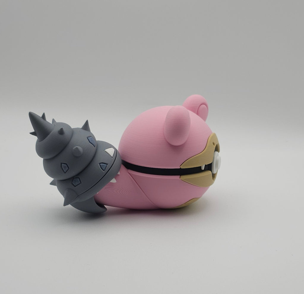 Pokemon Character Design- 3D Printed Pokeball- Slowbro - Unique Display Collectible