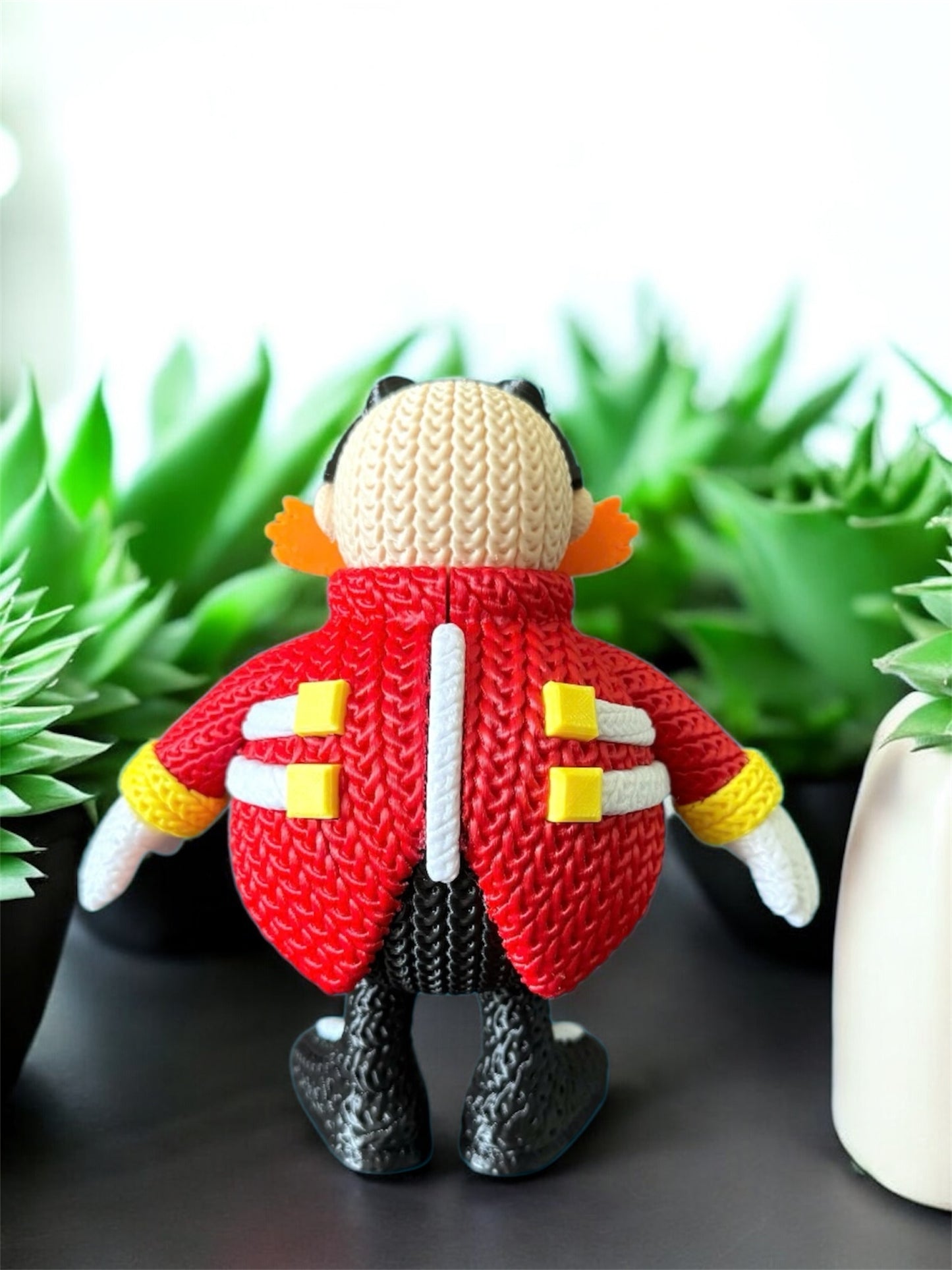 Knitted Design - 3D Printed Sonic the Hedgehog Character Figures - Unique Display Collectibles