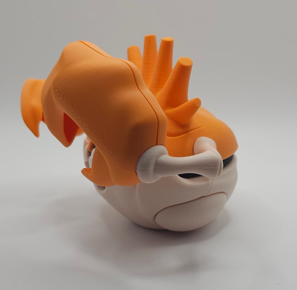 Pokemon Character Design- 3D Printed Pokeball- Kingler- Unique Display Collectible