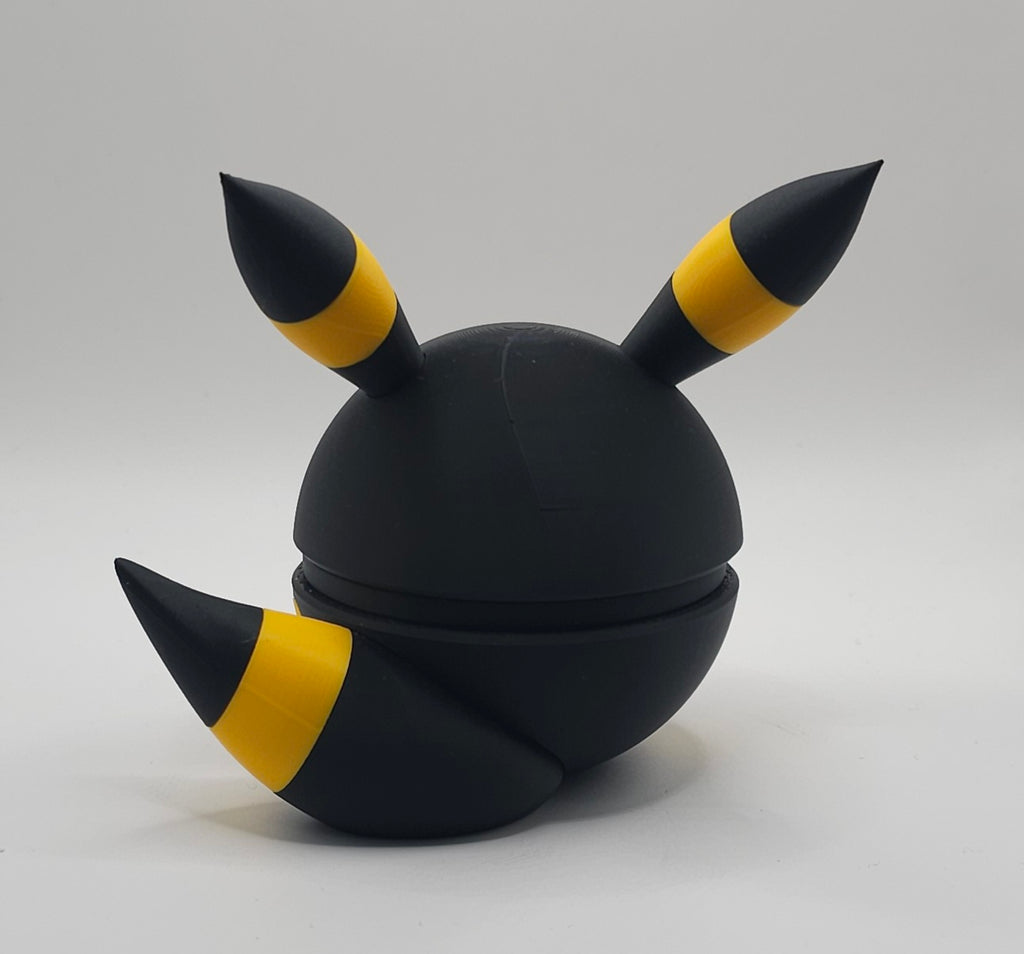 Pokemon Character Design- 3D Printed Pokeball - Umbreon- Unique Display Fan Art Collectible