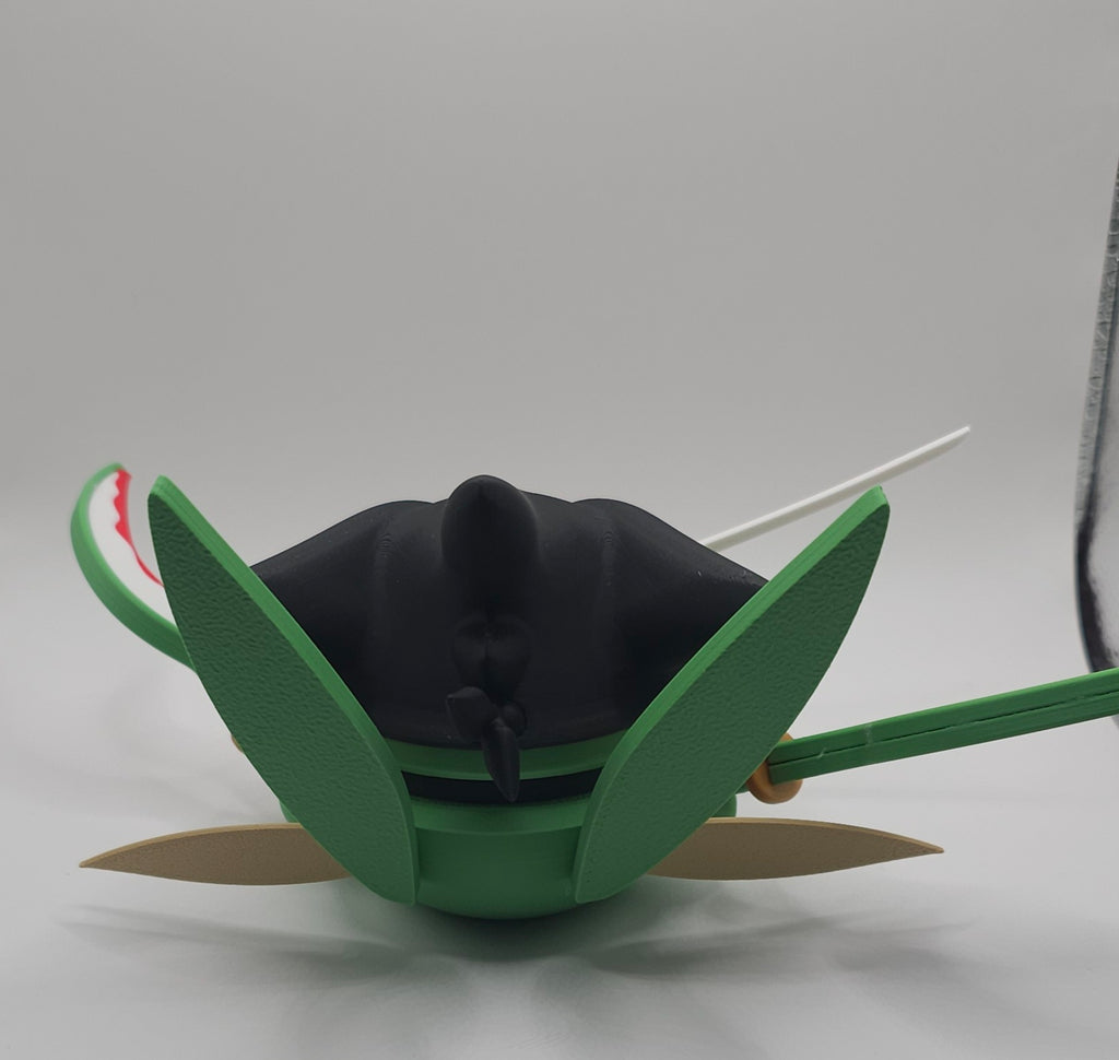 Zoro x Scyther Pokemon Character Design- 3D Printed Pokeball- Unique Display Collectible