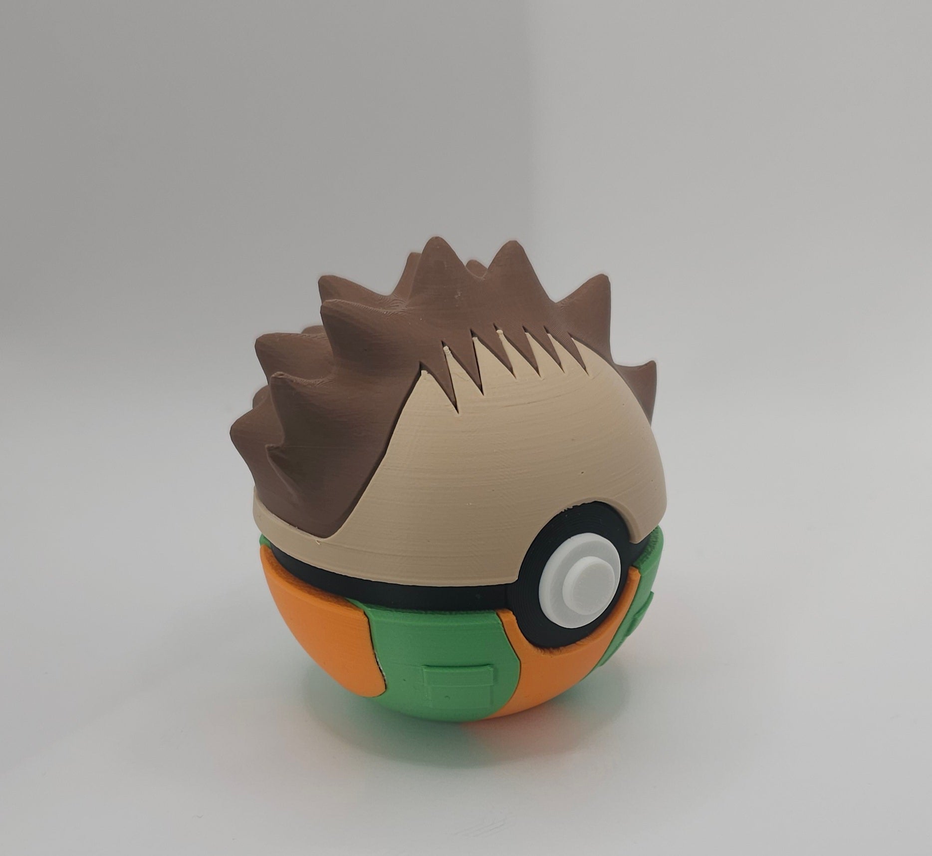 Pokemon Character Design- 3D Printed Pokeball- Ash, Brock & Misty- Unique Display Collectible
