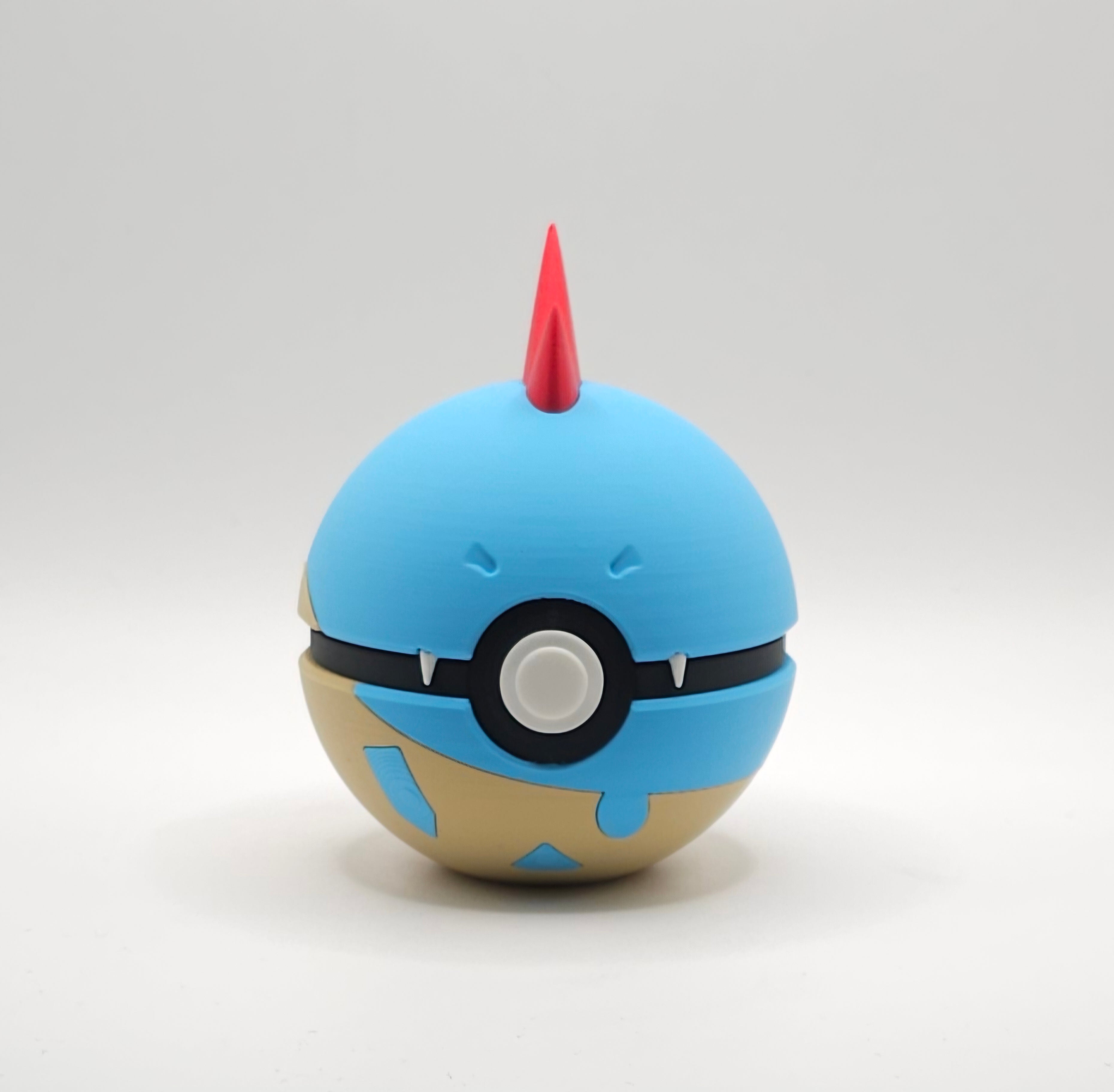 Pokemon Character Design- 3D Printed Pokeball- Croconaw - Unique Display Collectible