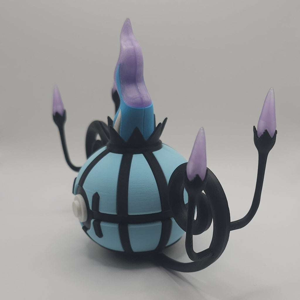 Pokemon Character Design- 3D Printed Pokeball- Chandelure- Unique Display Collectible