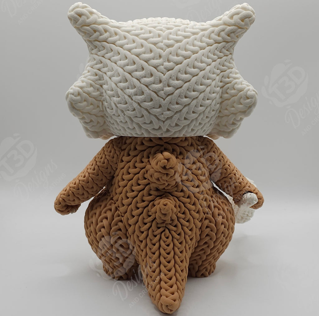 Cubone Knitted Design Figure
