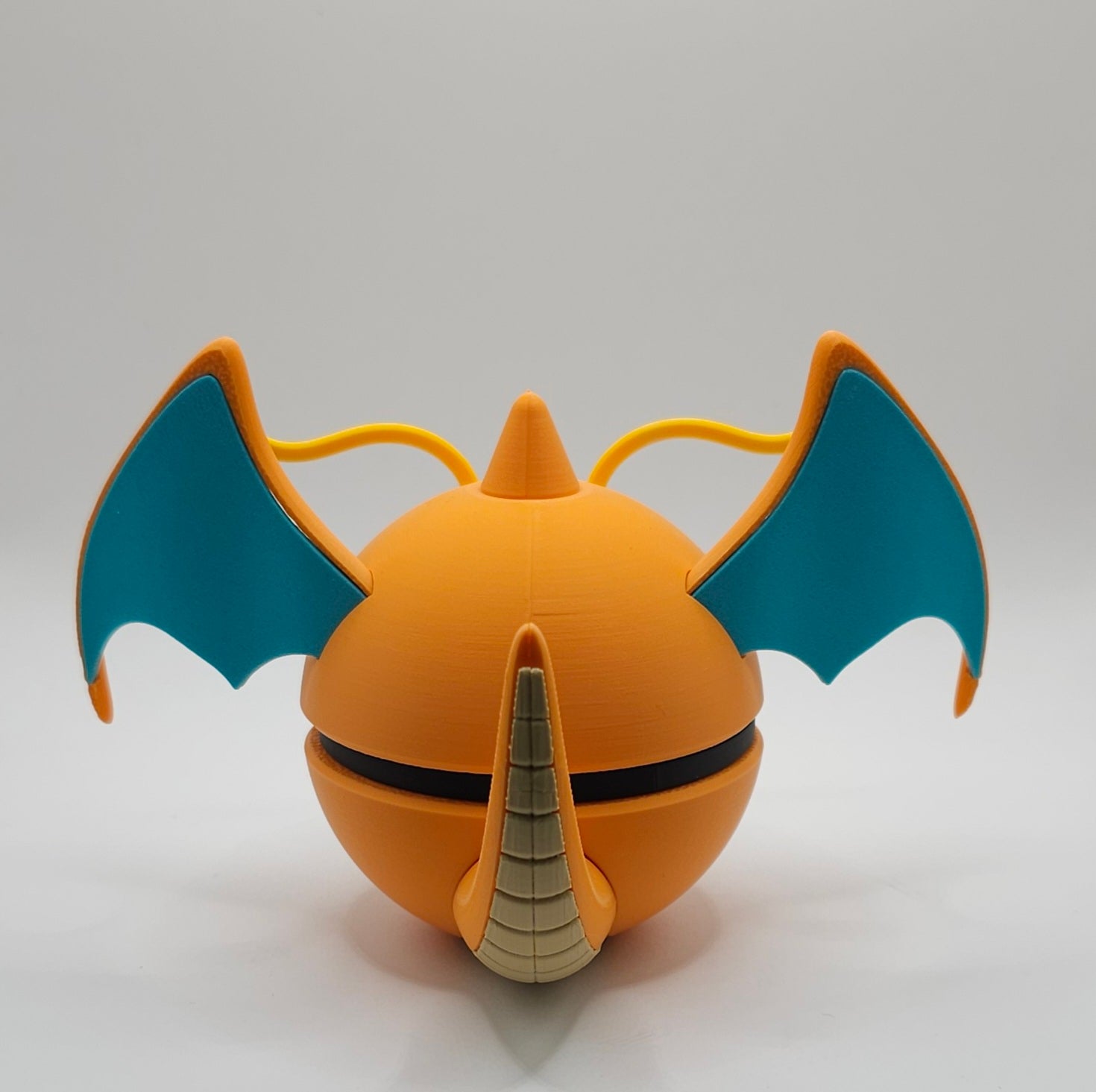 Pokemon Character Design- 3D Printed Pokeball - Dragonite - Unique Display Collectible