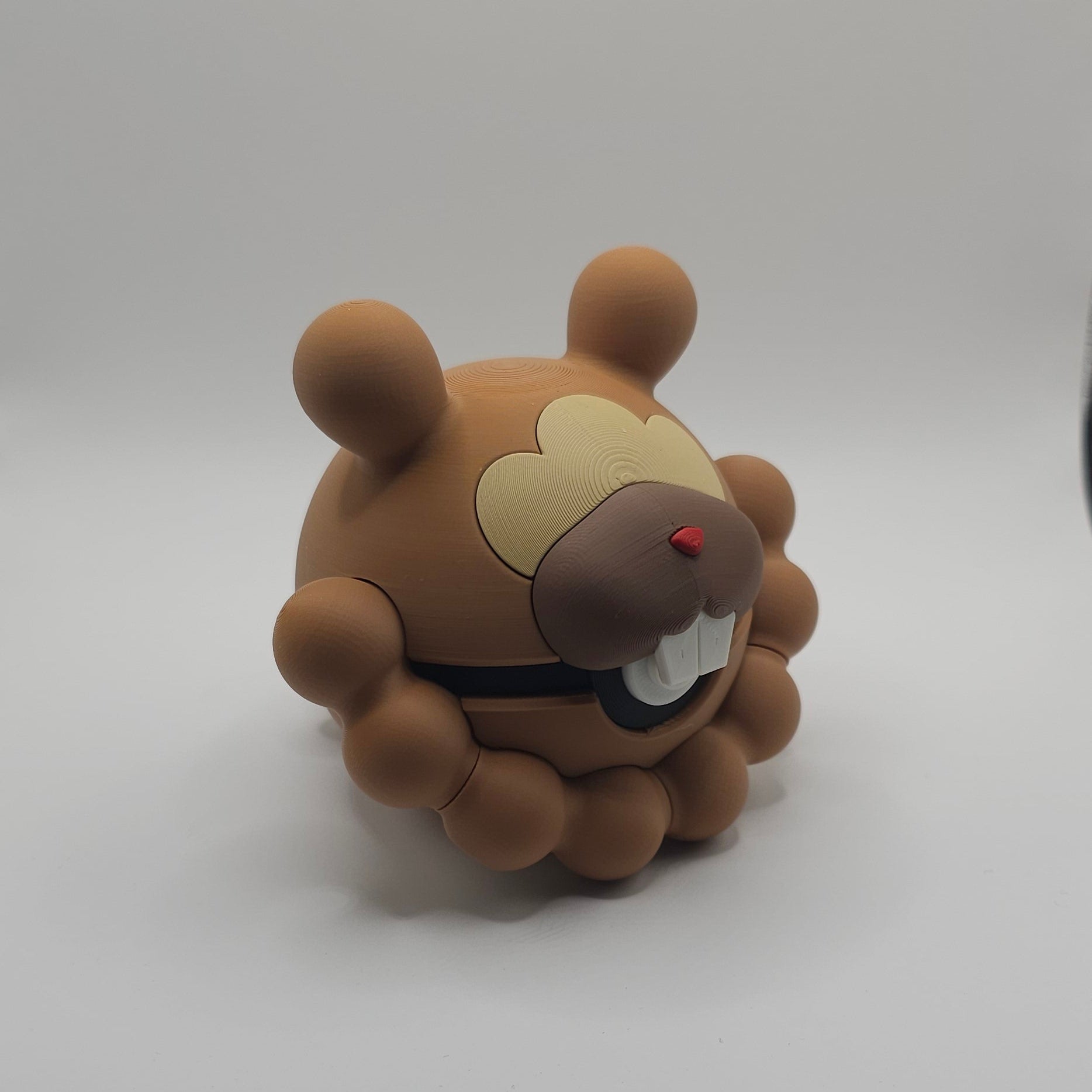 Pokemon Character Design- 3D Printed Pokeball- Bidoof- Unique Display Collectible
