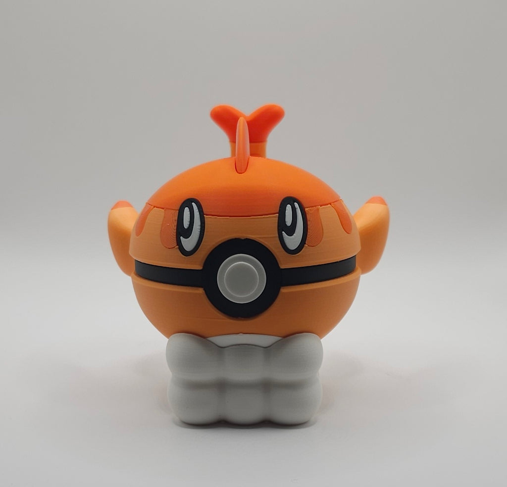 Pokemon Character Design- 3D Printed Pokeball- Tatsugiri- Unique Display Collectible