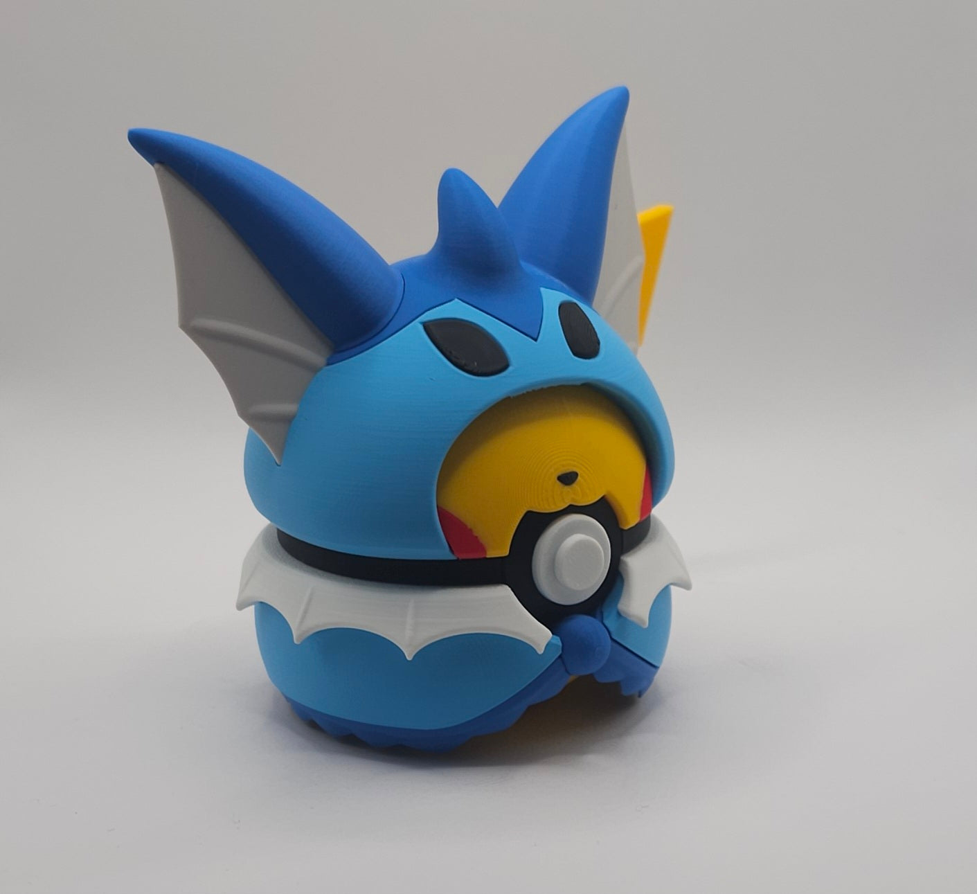 Pokemon Pikachu-Umbreon Poncho Design- 3D Printed Pokeball- Unique Display Fan Art Collectible