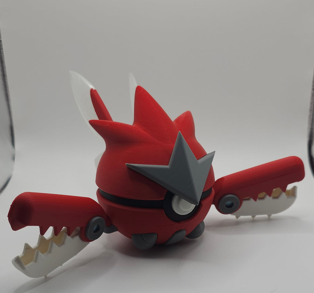 Pokemon Character Design- 3D Printed Pokeball- Mega Scizor- Unique Display Collectible