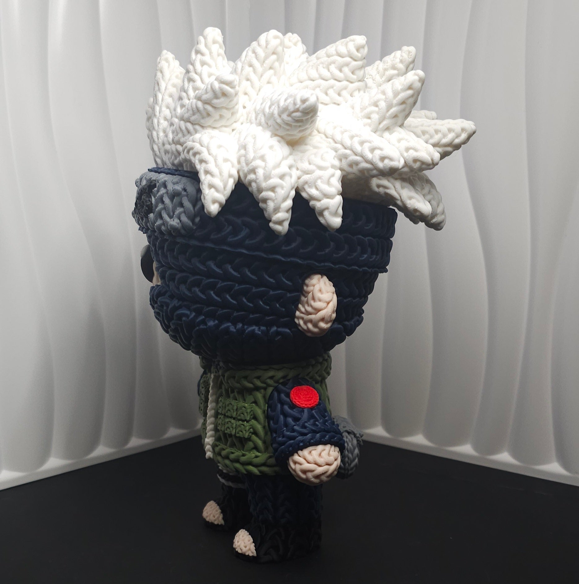 Knitted Design - 3D Printed Naruto inspired Character Figures - Unique Display Collectibles