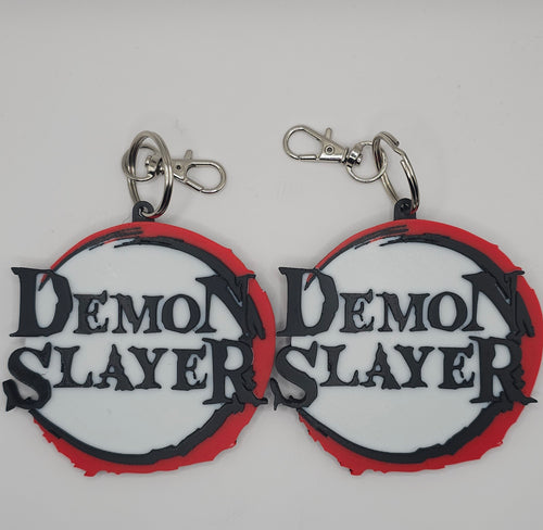 Demon Slayer Inspired Design- 3D Printed Keychain/Bag Charm- Unique Fan Art Collectible